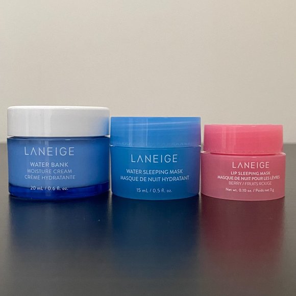 Laneige set: Lip Sleeping Mask, Water Sleeping Mask & Water Bank Moisture Cream - Picture 5 of 16